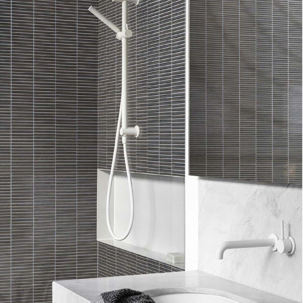 12x92mm Grey Glazed Mosaic Tile Lnterior Kitchen Bathroom Backsplash Wall Tiles Factory Wholesale 2 12x92mm Grey Glazed Mosaic Tile Lnterior Kitchen Bathroom Backsplash Wall Tiles Factory Wholesale - Image 2