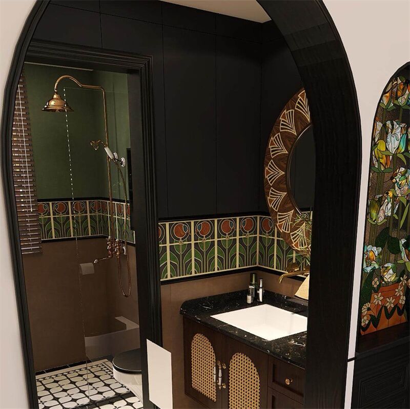 150x300mm Retro Green Pattern Porcelain Tile indoor Hotel villa Bathroom Kitchen Background Ceramic Wall Tiles Wholesale Price 1 150x300mm Retro Green Pattern Porcelain Tile indoor Hotel villa Bathroom Kitchen Background Ceramic Wall Tiles Wholesale Price