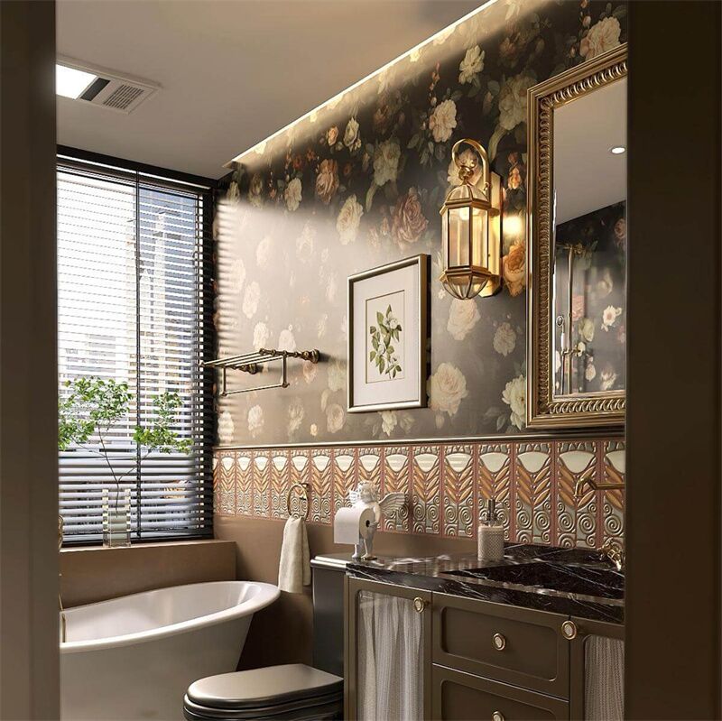150x300mm Retro Tuto Pattern Porcelain Tile indoor Hotel villa Bathroom Kitchen Background Ceramic Wall Tiles Wholesale Price 1 150x300mm Retro Tuto Pattern Porcelain Tile indoor Hotel villa Bathroom Kitchen Background Ceramic Wall Tiles Wholesale Price