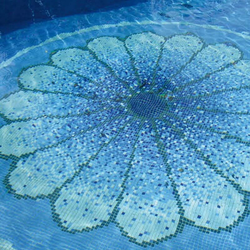 48mm Blue Green Cracked Bathroom Kitchen Backsplash Wall Floor Ice-crackle Porcelain Tiles Ceramic Mosaic for Swimming Pool 9 Foshan Blue Swimming Pool tile Glass Mosaic