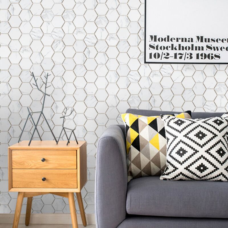 Mosaic Tile China Suppliers Marble Carrara White Porcelain Hexagon Mosaic Tile For Bathroom Kitchen Backsplash 2 Hexagon Mosaic Wall Floor Tile