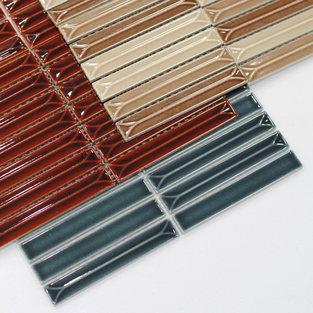22x145mm Mosaic Tiles Bathrooom Hotel Interior Wall Kitchen Backsplash Strip Mosaic Tiles manufacturers 2 22x145mm Mosaic Tiles Bathrooom Hotel Interior Wall Kitchen Backsplash Strip Mosaic Tiles manufacturers - Image 2