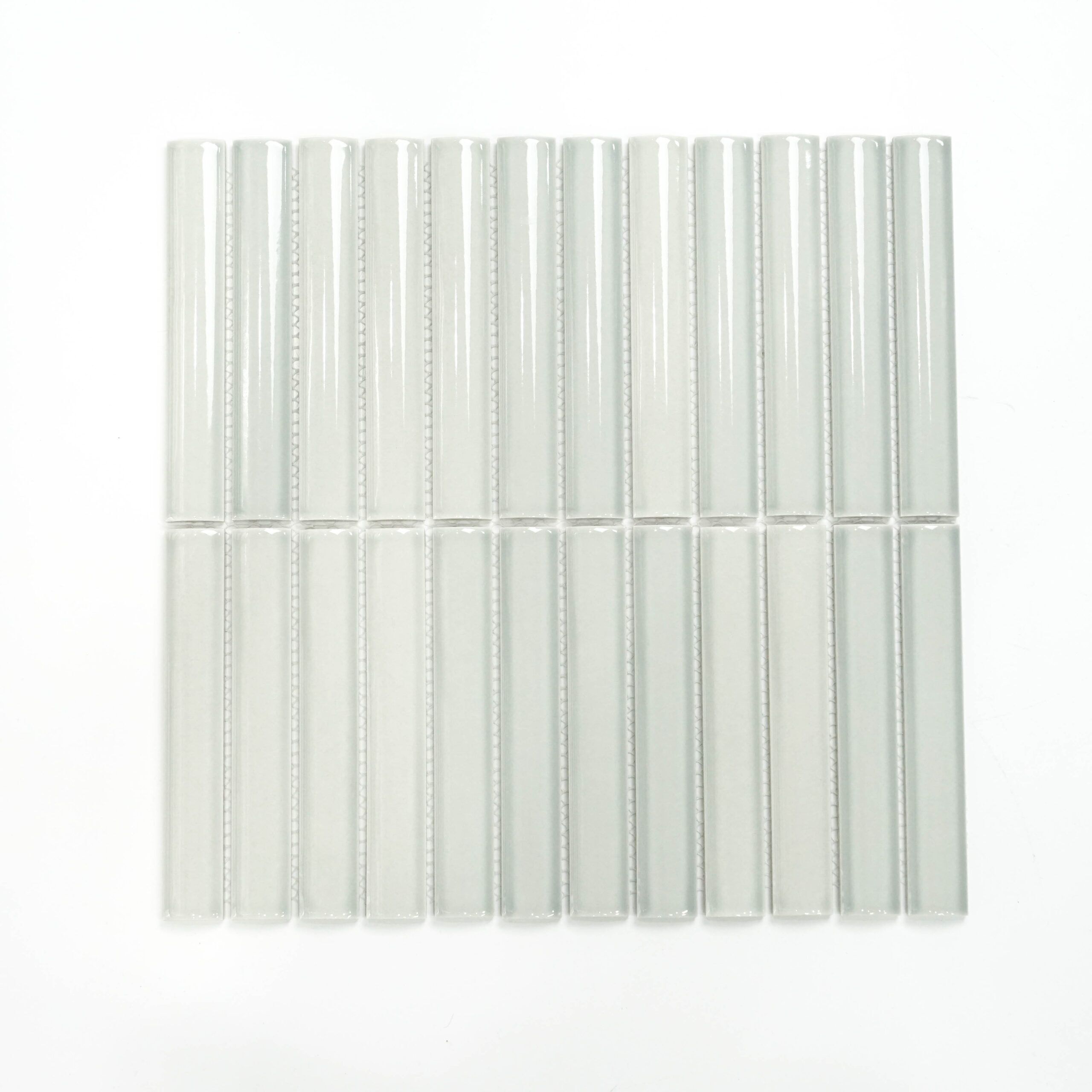 22x145mm 3D Semicircle White Glaze Mosaic tile High-Precision indoor hotel villa bathroom background wall tiles Wholesale Pice 1 22x145mm 3D Semicircle White Glaze Mosaic tile High-Precision indoor hotel villa bathroom background wall tiles Wholesale Pice