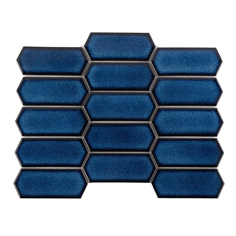 Customized Hexagon Shape Tile Glazed Beautiful Pattern Decoration Ceramic Mosaic Tile