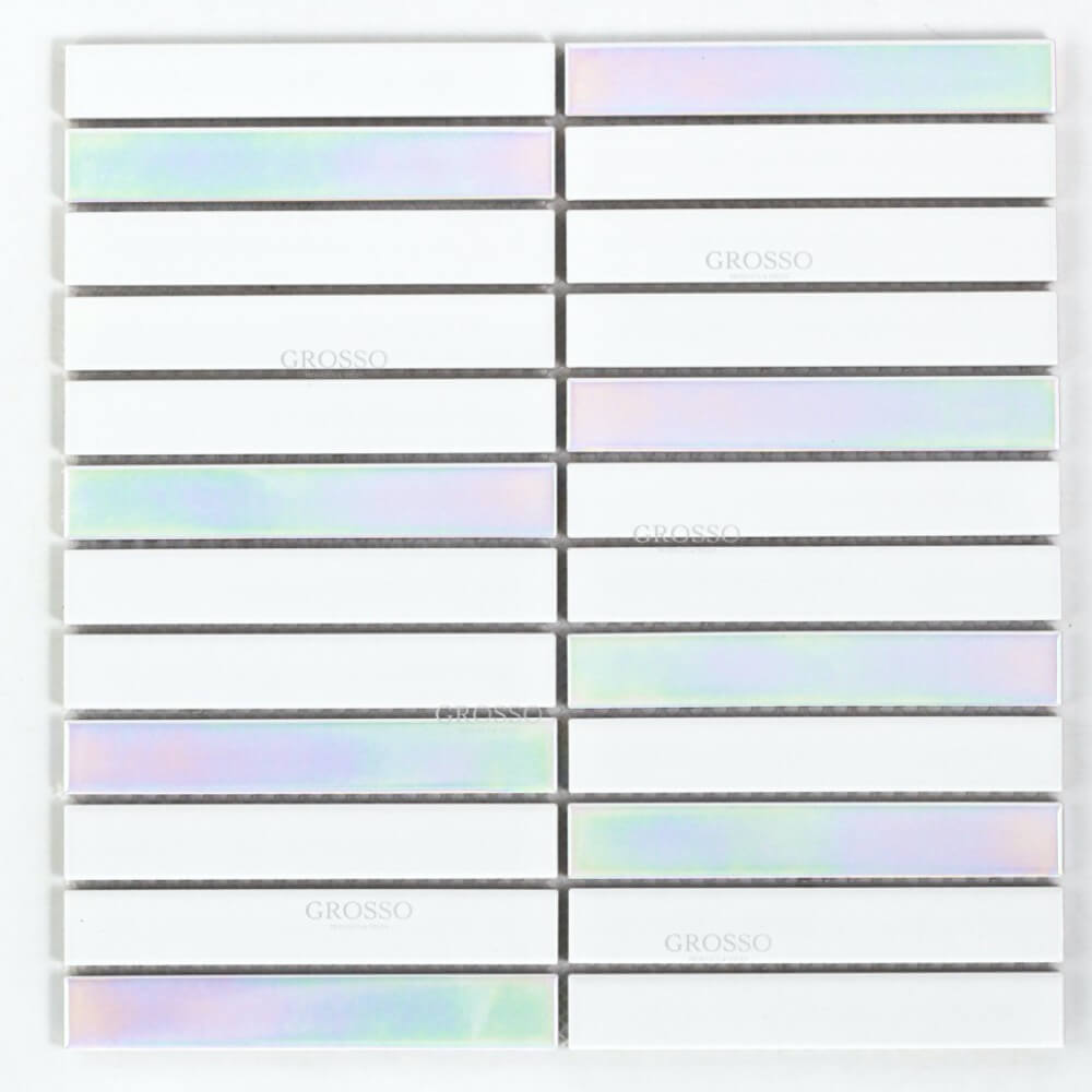 Modern electroplating mosaic tile Bathrooom Hotel Interior Wall Kitchen Backsplash Strip Mosaic Tiles 2 Modern electroplating mosaic tile Bathrooom Hotel Interior Wall Kitchen Backsplash Strip Mosaic Tiles - Image 2