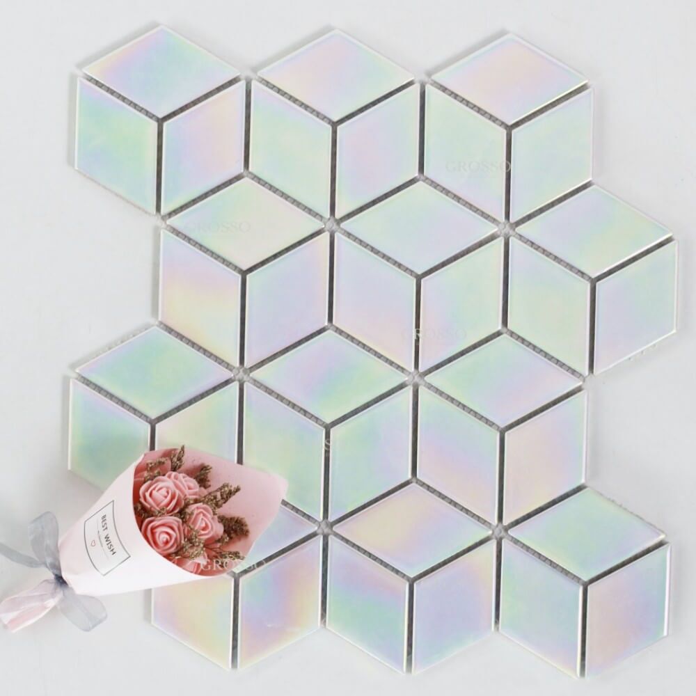 Modern electroplating mosaic tile Bathrooom Hotel Interior Wall Kitchen Backsplash Strip Mosaic Tiles 5 Modern electroplating mosaic tile Bathrooom Hotel Interior Wall Kitchen Backsplash Strip Mosaic Tiles - Image 5