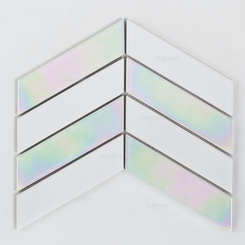 Modern electroplating mosaic tile Bathrooom Hotel Interior Wall Kitchen Backsplash Strip Mosaic Tiles 4 Modern electroplating mosaic tile Bathrooom Hotel Interior Wall Kitchen Backsplash Strip Mosaic Tiles - Image 4