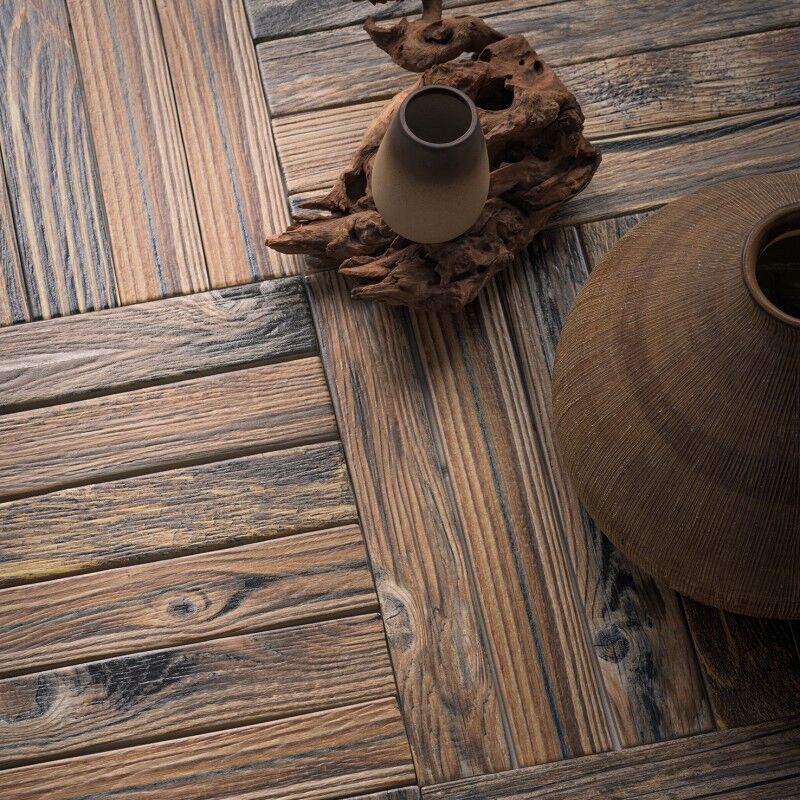 Natural wood grain handcrafted tiles for indoor bedrooms balconies Floor tile wholesale prices from Guangdong production factory 1 Natural wood grain handcrafted tiles for indoor bedrooms balconies Floor tile wholesale prices from Guangdong production factory