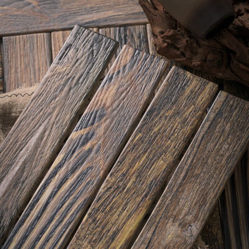 Natural wood grain handcrafted tiles for indoor bedrooms balconies Floor tile wholesale prices from Guangdong production factory 2 Natural wood grain handcrafted tiles for indoor bedrooms balconies Floor tile wholesale prices from Guangdong production factory - Image 2