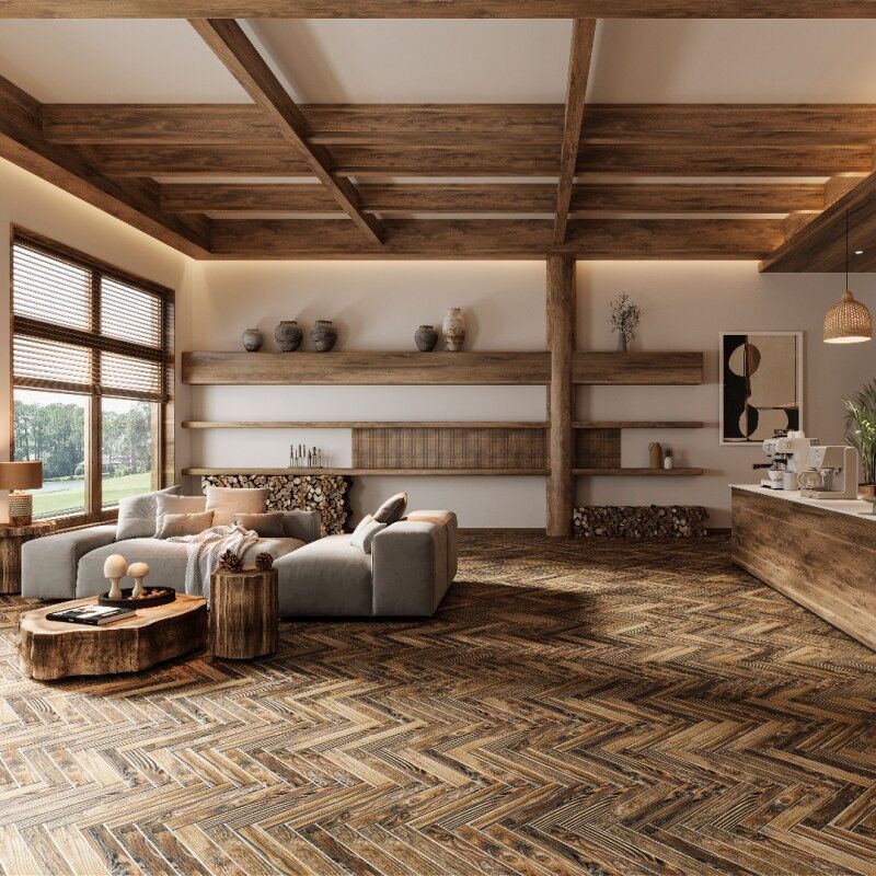 Natural wood grain handcrafted tiles for indoor bedrooms balconies Floor tile wholesale prices from Guangdong production factory 3 Natural wood grain handcrafted tiles for indoor bedrooms balconies Floor tile wholesale prices from Guangdong production factory - Image 3