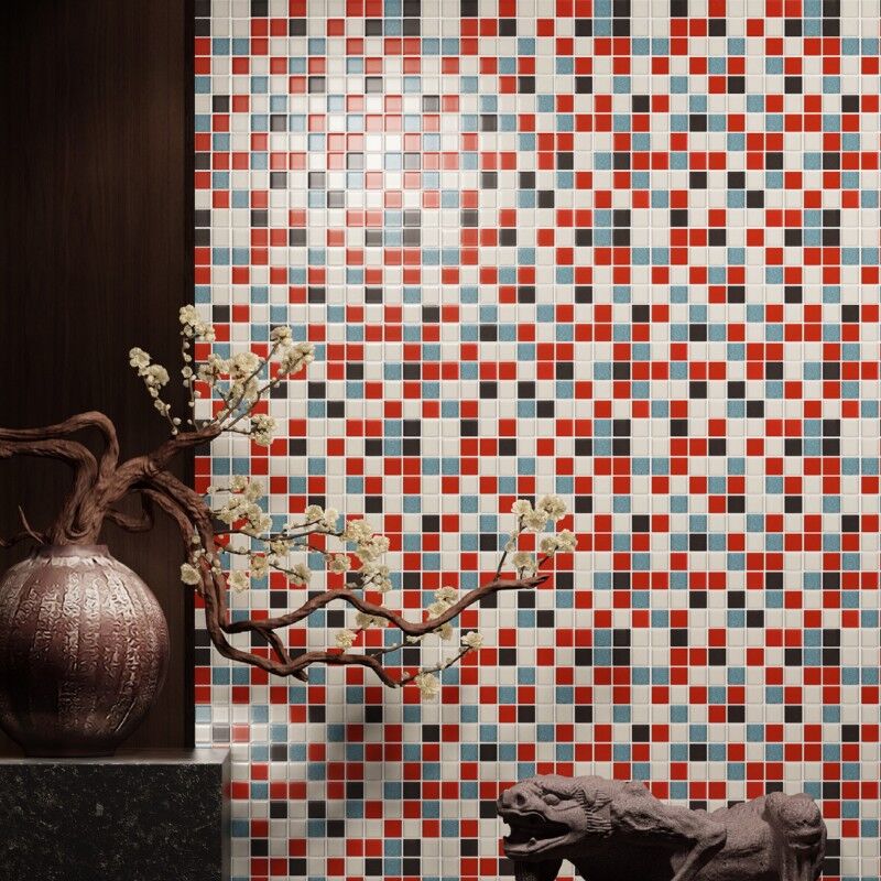 Vintage glazed ceramic Mosaic Tile interior Living room Hotel background wall tiles wholesale